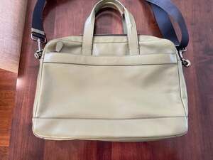 Coach Hamilton Slim Briefcase in Surplus Green Pebbled Leather F54801